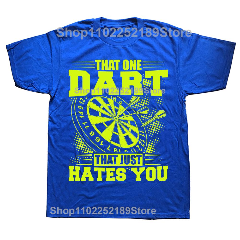 Lustiger Dartspieler Dartspieler Der Eine Darts T-Shirts Grafik Baumwolle Streetwear Kurzarm Geburtstagsgeschenke Sommerstil T-Shirt Männer