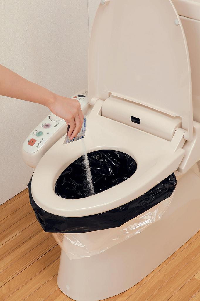 Aiwa Simple Toilet Emergency Toilet use prevention bag in Japan Bag_50 set_Leak included_Made