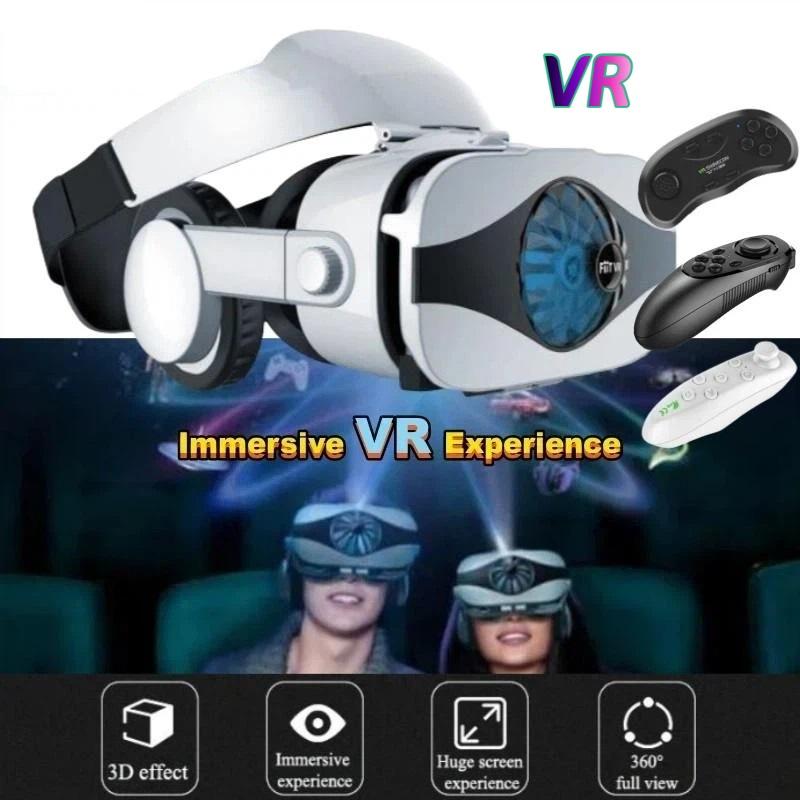 Virtual Reality VR Glasses, 3D Head-mounted VR Device, Smart Helmet Glasses, Immersive Mobile Video Experience