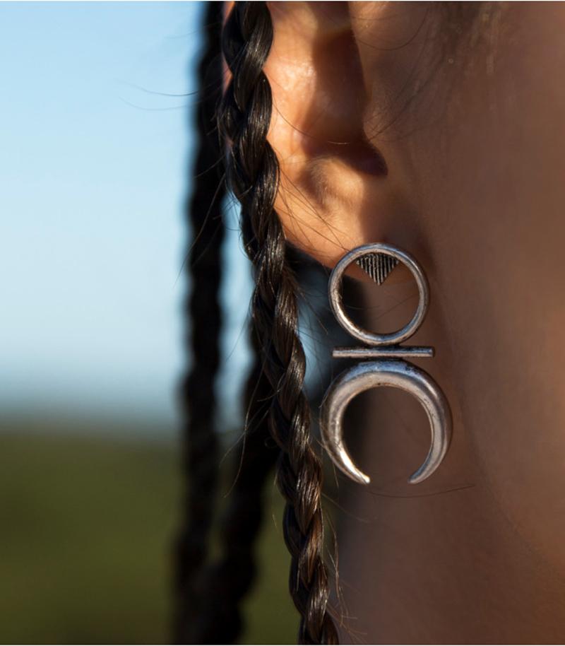 Fashion Brincos Bohemian Earrings Moon Geometric Vintage Ethnic Stud Earrings Boho Earrings For Women Hip Hop Punk Jewelry
