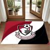 Bournemouth Football Design Crystal Velvet Rug Soft Decorative Mat for Bedroom Entrance