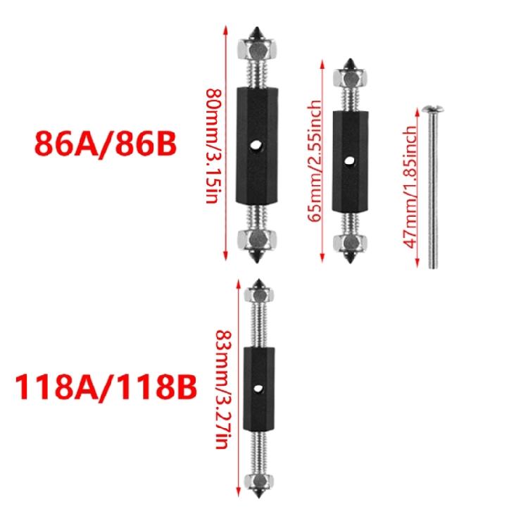 10Pcs Wall Electrical Box Screw Support Rod Adjustable Cassette Screws with Wrench Wall Switches Box Repair Device