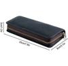 Leather pencil pen case large easy to use for elementary school junior high school high school adults case, pouch, high-quality leather, capacity,
