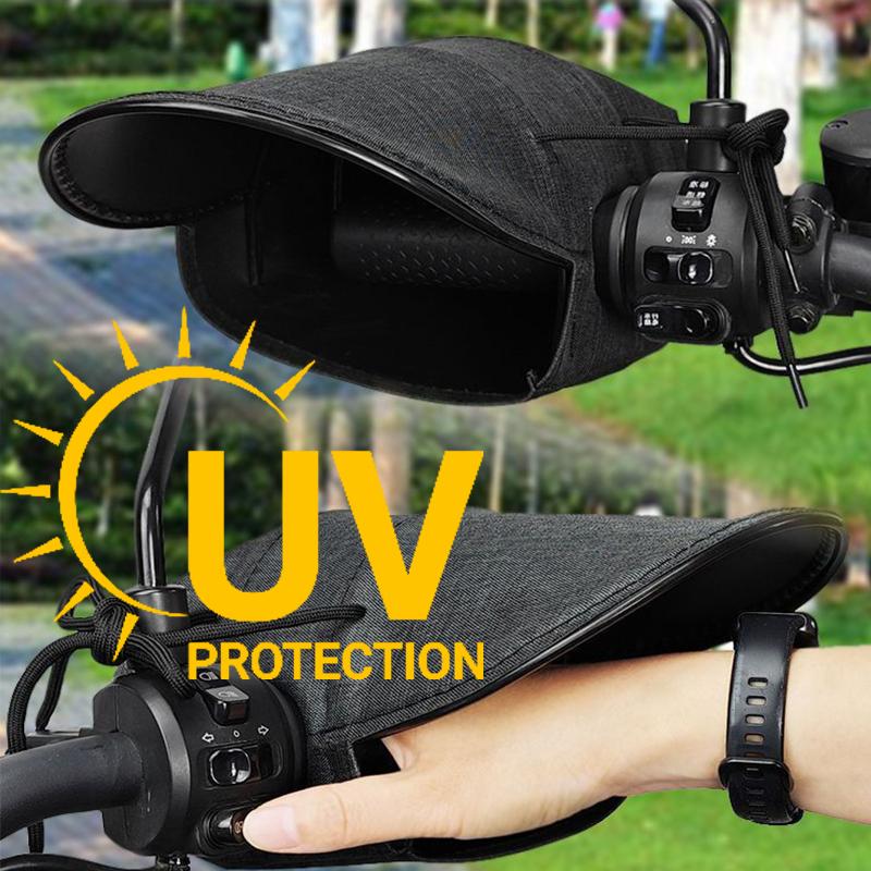 Sun Protection UV Gloves for Bicycle Motorcycle Riding Breathable Oxford Cloth Leather Anti Slip Gloves Sports Cycling Sunscreen