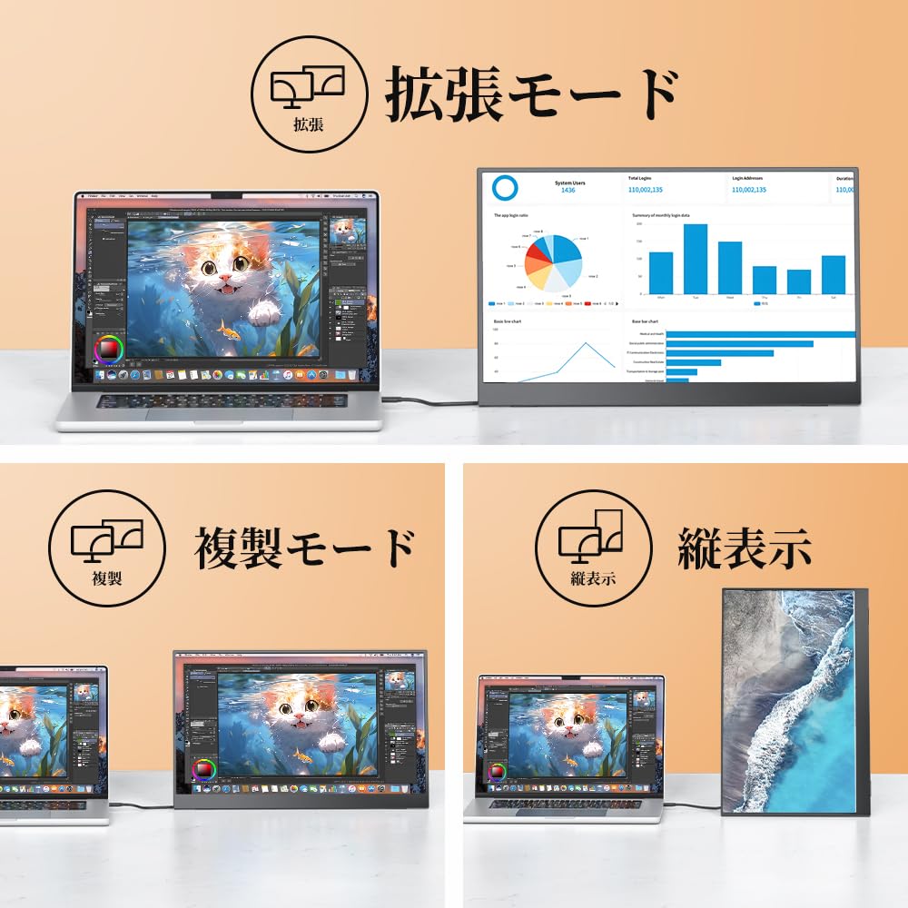 VisionOwl Mobile with Storage Matte IPS 1920x1080 FHD HDR HDMI Compatible with and Monitor, 15.6-inch, Freestanding, Case, Anti-Fingerprint Finish,