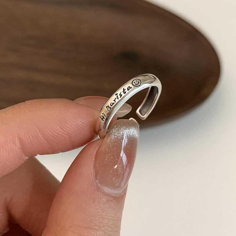 925 Sterling Silver Retro Hollow Heart Ring - Elegant, High-End, Fashionable, Open Design for Women