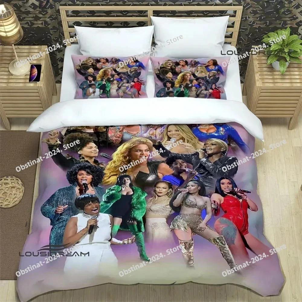 Beyonce Giselle Knowles Bedding Set Duvet Cover Full Queen King Size Pillowcase Bed Print Bed Set Aldult Kid Bedroom Single Twin