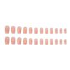 Pearl Camellia Orange Halo Luxury False Nail Art Patches