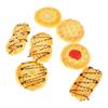Artificial Dessert Decoration PU Biscuit Cookie Display Pretend Play Toy for Kids Wedding Exhibition