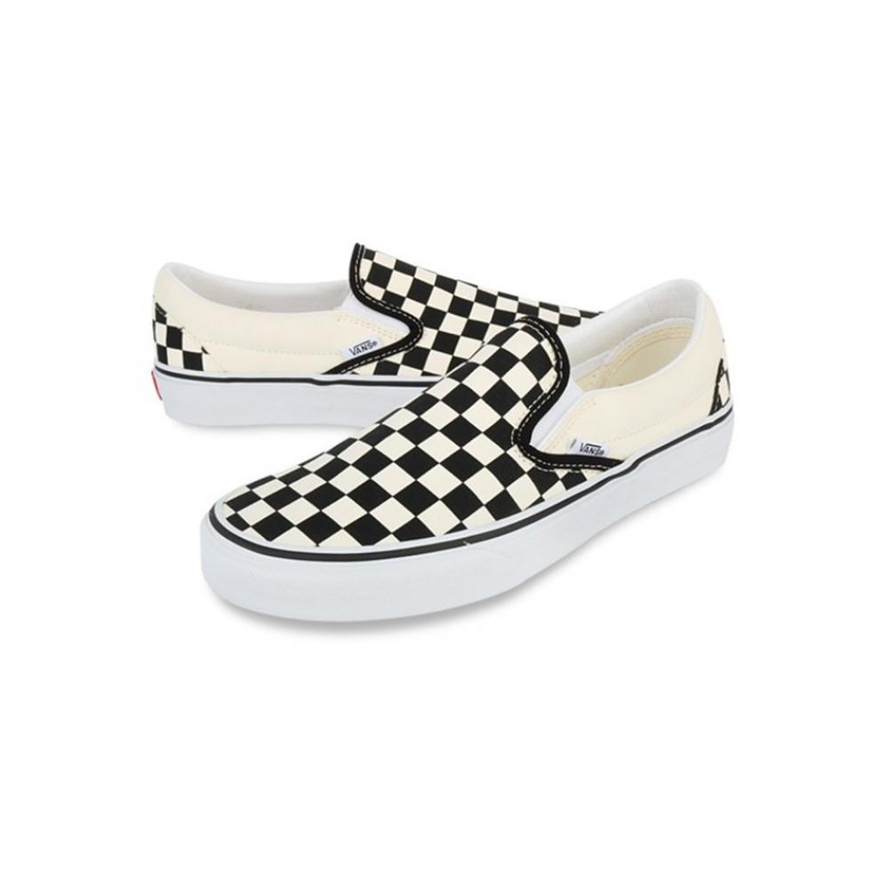 Vans Sneaker Core Classic Checkerboard Slip On White Vn000eyebww