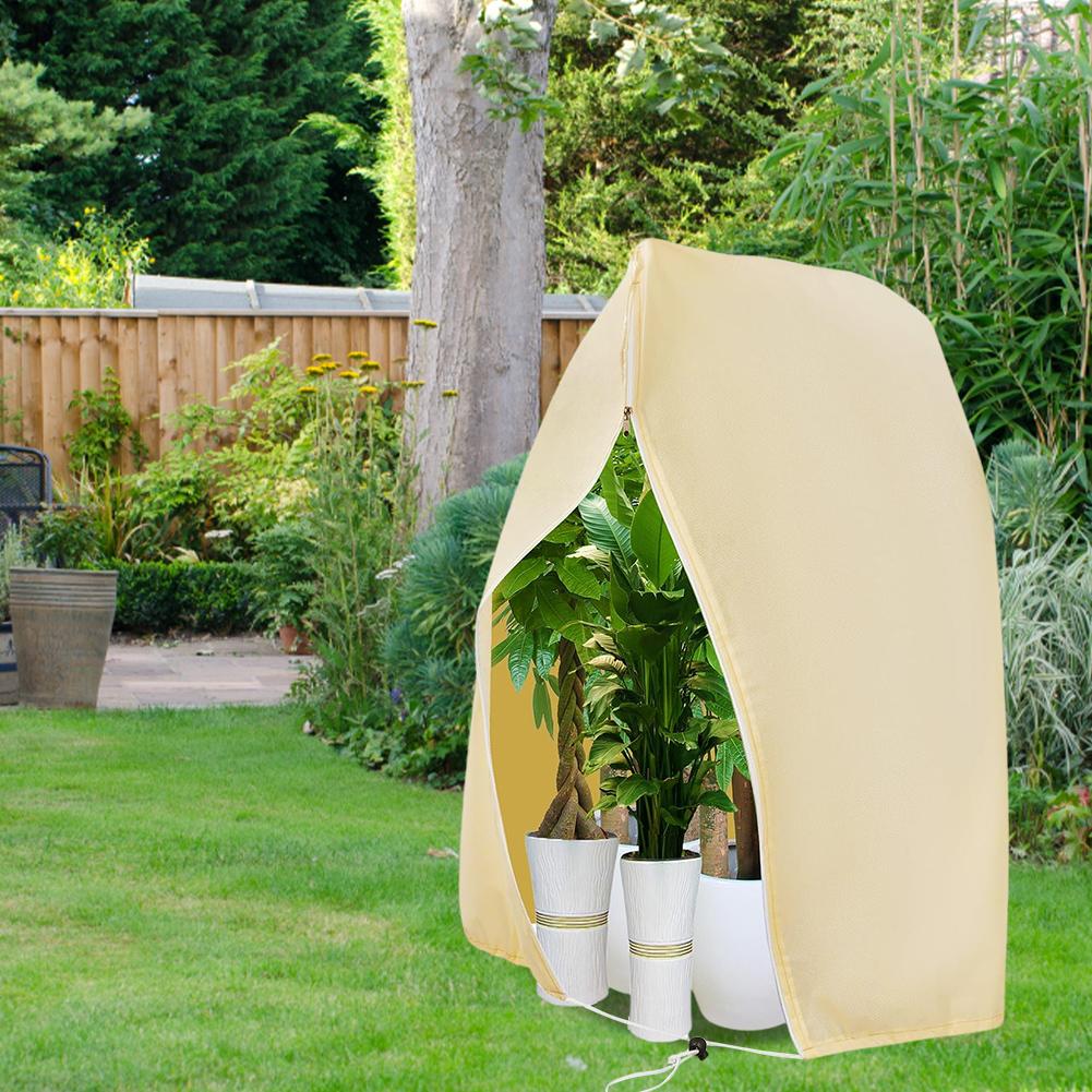 Frost Cold Protection Plant Protection Bag with Zip Drawstring Thick Plant Protection Winter Bag Pot Plant Bag for Olive Tree