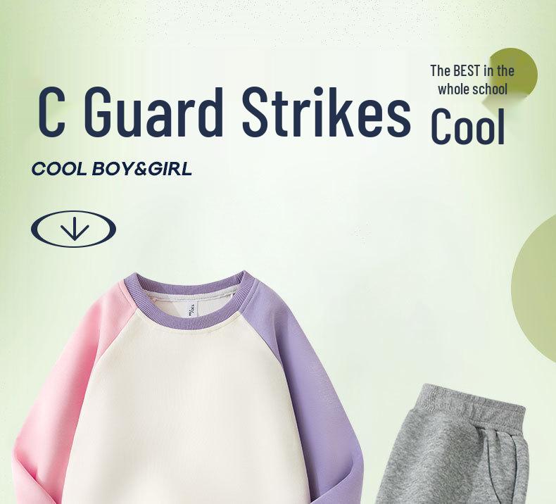 Mädchen Raglanärmel Rundhals Sweatshirt - Modisches Herbst/Winter Freizeit-Oberteil