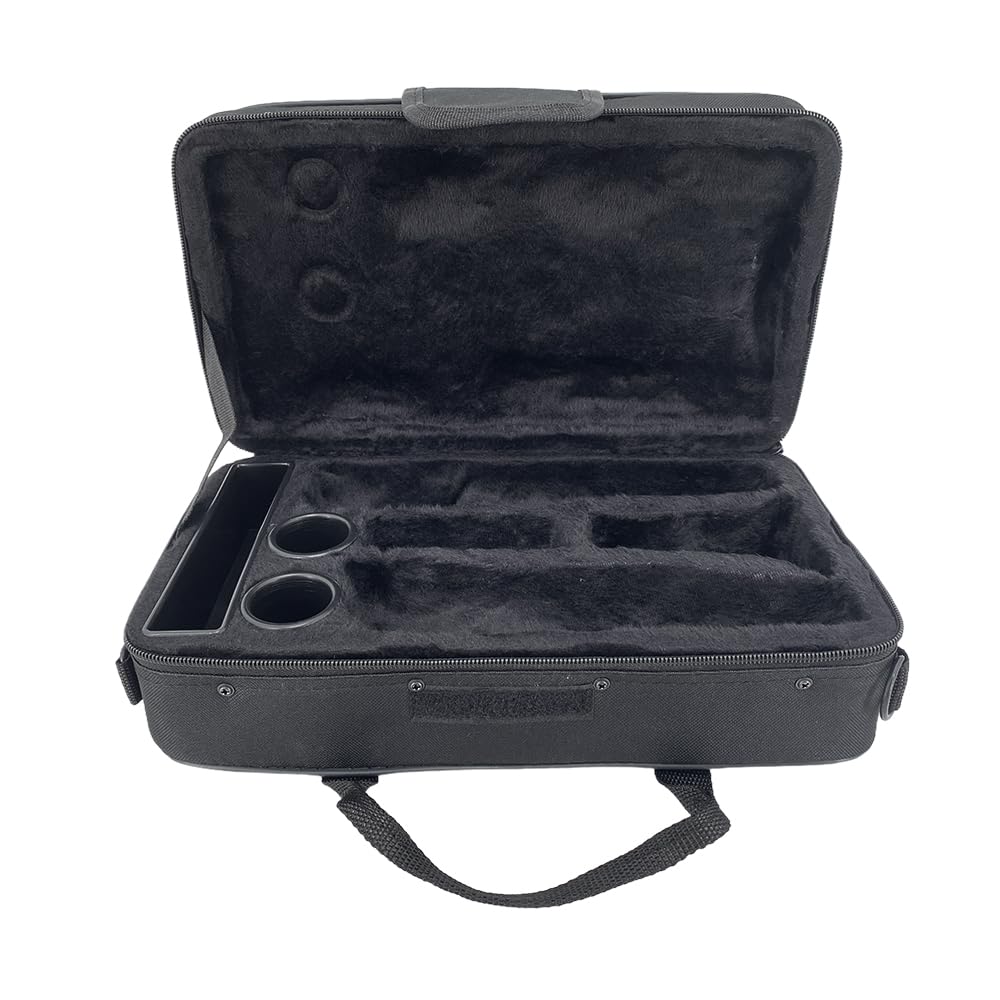 Yinfente Professional Clarinet Case for B-flat Clarinet, Thick Foam Padding, Adjustable Shoulder Strap, Instrument Protection