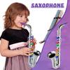Lewtemi Set of 3 Saxophone for Kids Christmas Musical Instruments Toy Saxophone Toy Trumpet and Clarinet with 8 Colored Coded Keys Teaching Songs