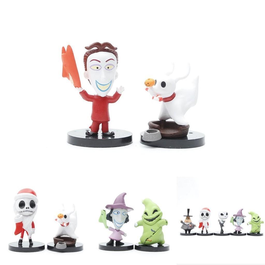 O Estranho Mundo de Jack Figura Caveira Brinquedo Colecionável Material Pvc 10 Cores Sortidas Conjunto