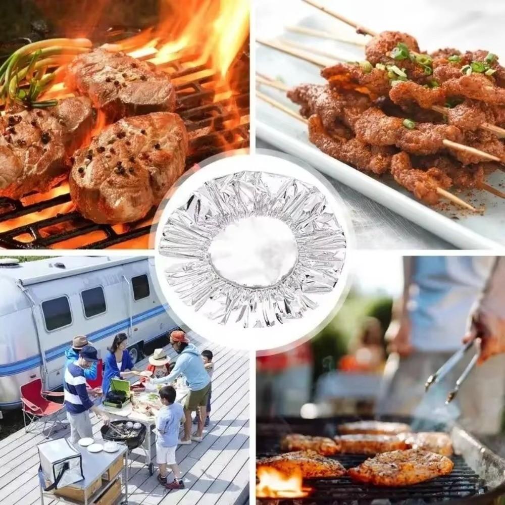10/20/30/50Pcs Aluminum Foil Aluminum Foil Film Food Cover  Kitchen Refrigerator Accessories