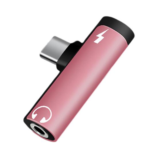 2 In1 Fast Charging High Fidelity Sound Stable Signal Plug Play Audio Adapter Type-C To 3.5mm Headphone Jack Converter Audio Accessories