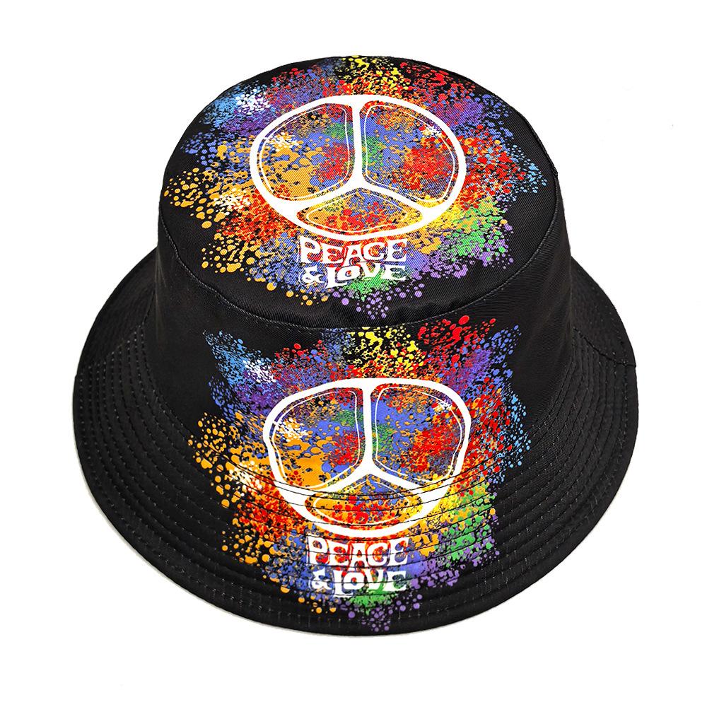 Fashion Graffiti Panama Unisex Summer Outdoor Sunscreen Bucket Hat Women Men Sun Gorras Anti-Sun Fisherman Cap Decorate Hiphop