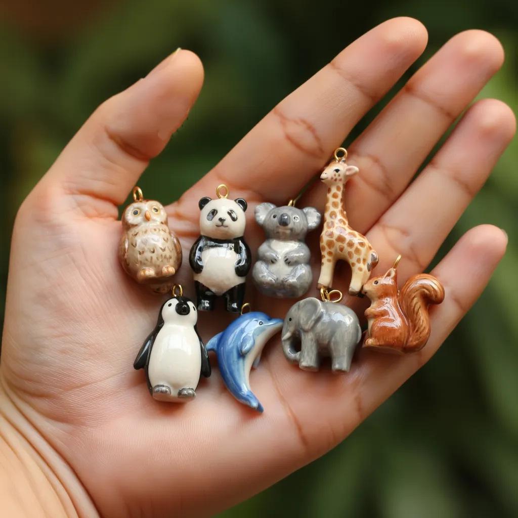 Animal World Panda, Koala, and Penguin Pendant Necklace - 18K Gold Color Retention