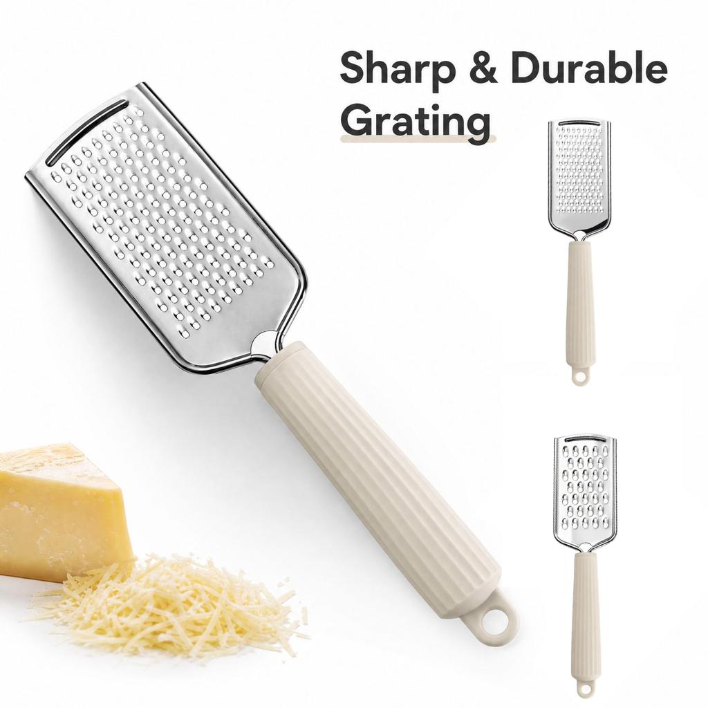 Stainless Grater Flat Board Shredding Tool for Kitchen Use