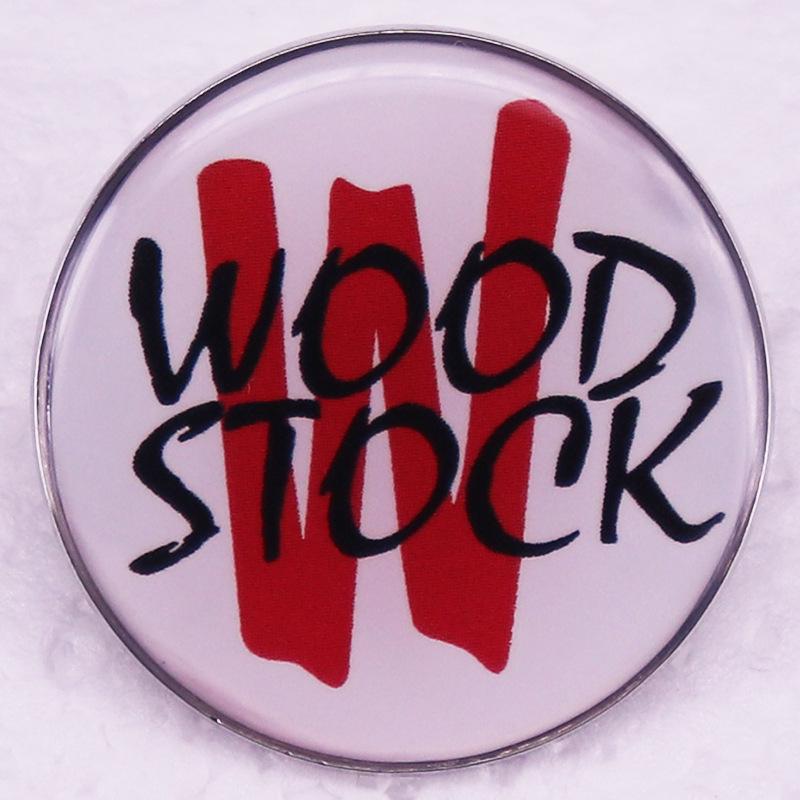 Woodstock Festival Brooch Badge Accessory