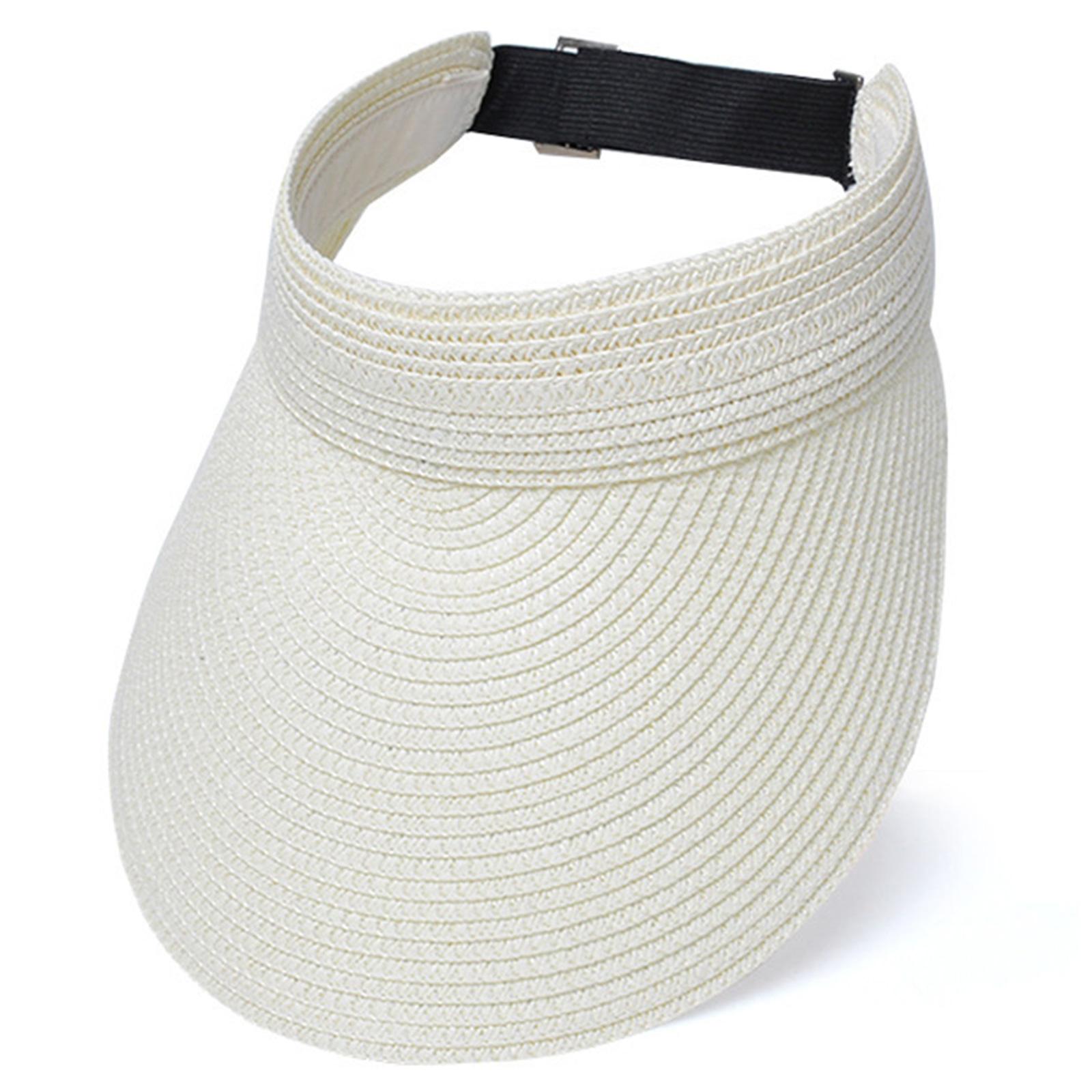 

Женская шляпа от солнца Рафия Солнцезащитные очки Соломенная шляпа Дышащая пустая верхняя часть Спортивная шляпа для соломенной шляпы Дышащая для повседневного спорта 4