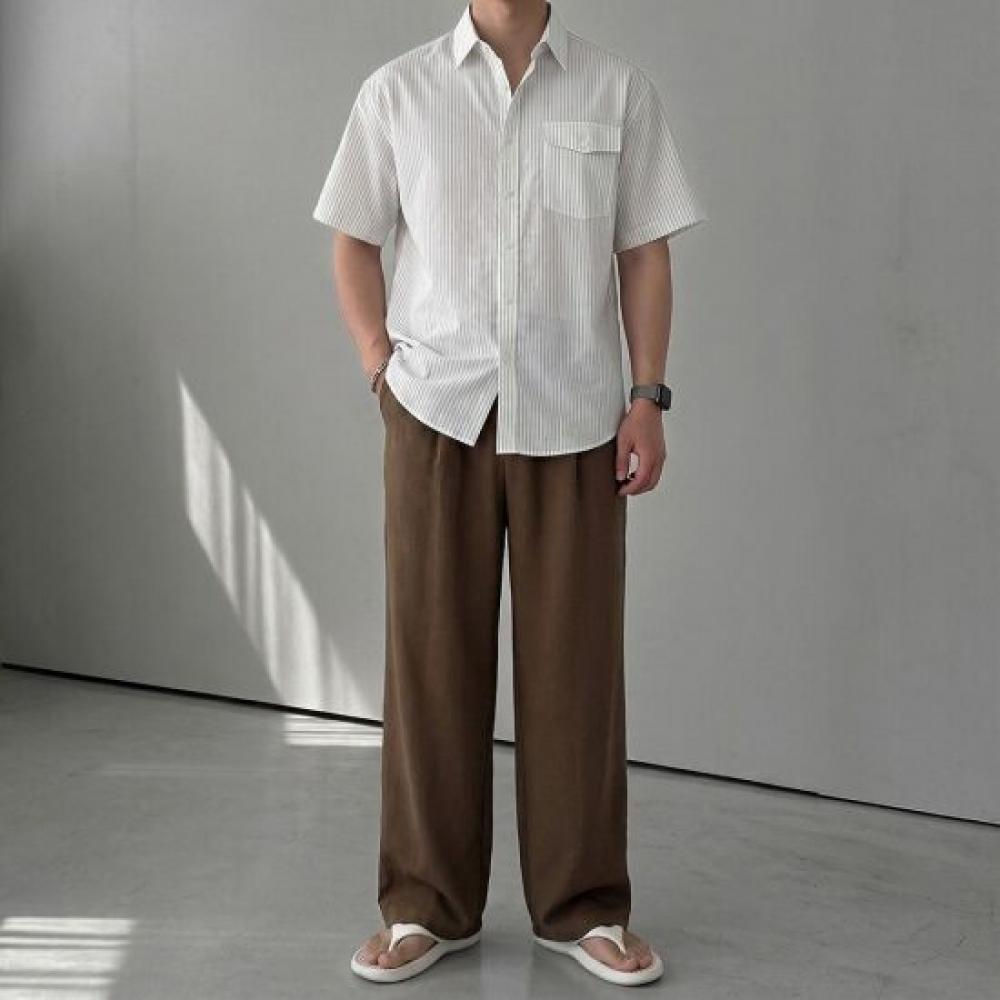 Onl Men Pin Tuck Refrigerator Pants Wide Pants Slacks