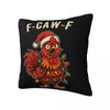 Pillow Case F-Caw-F Christmas Chicken (2) Soft Pillow Cover Cute Funny Cushion Cover Printed Pillowcases For Living Room Chair
