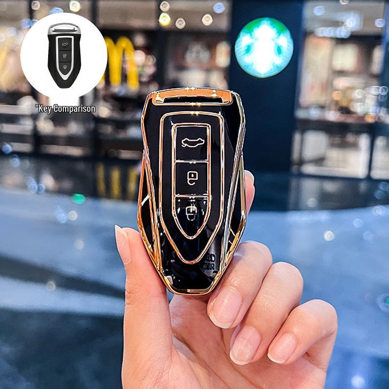 Compatible Key Case and Buckle Shell for 2021 Cheetah CS10 & 2018 Cheetah Maitou CS9 Cars