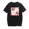 Dark Gothic Short Sleeve T-shirt Cute Cartoon Girl Streetwear Simple Casual Top Retro Loose E-Girl Summer Short Sleeve T-shirt
