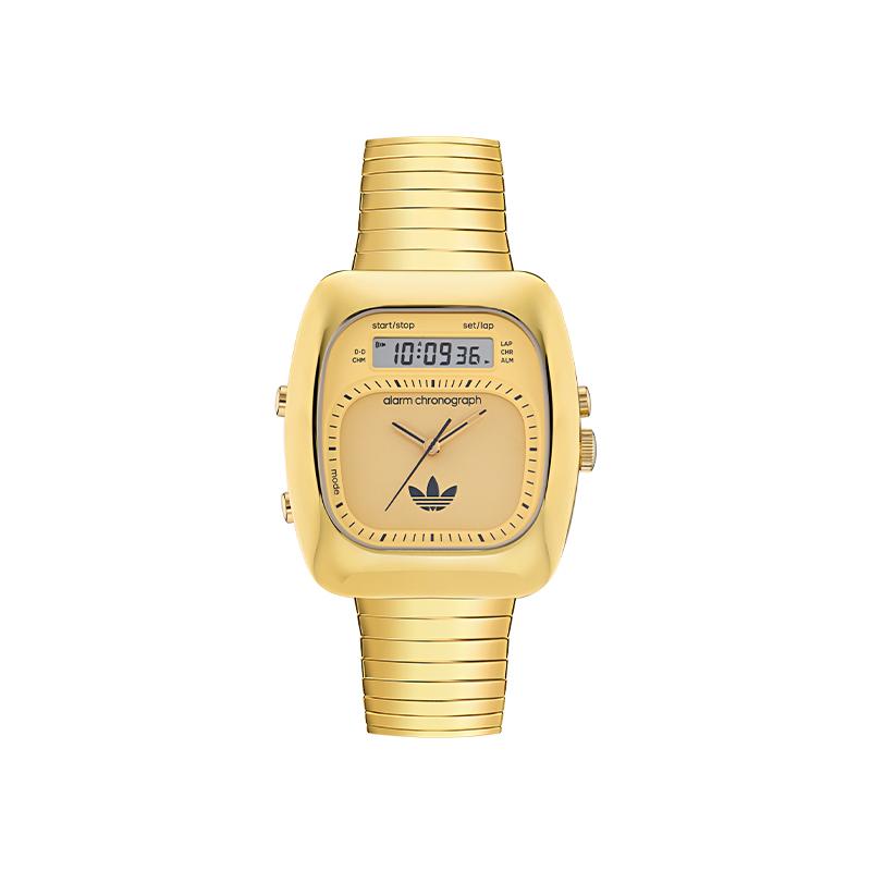 adidas Orologio da Polso Originale Movimento al Quarzo Cinturino in Acciaio Inossidabile Quadrante Nera Unisex AOSY250132I