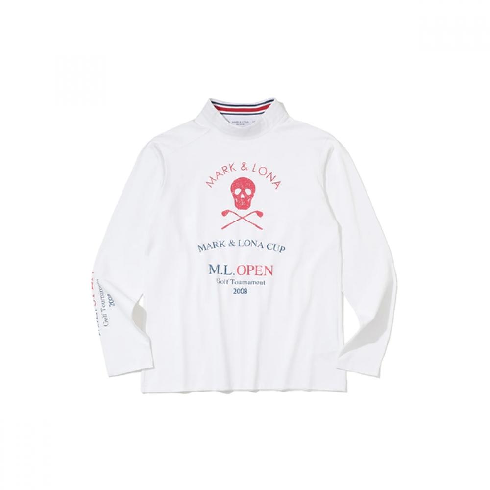 Mark Lona M Gn Big Skull Mock Neck Ls T shirTs Ls1ia02M