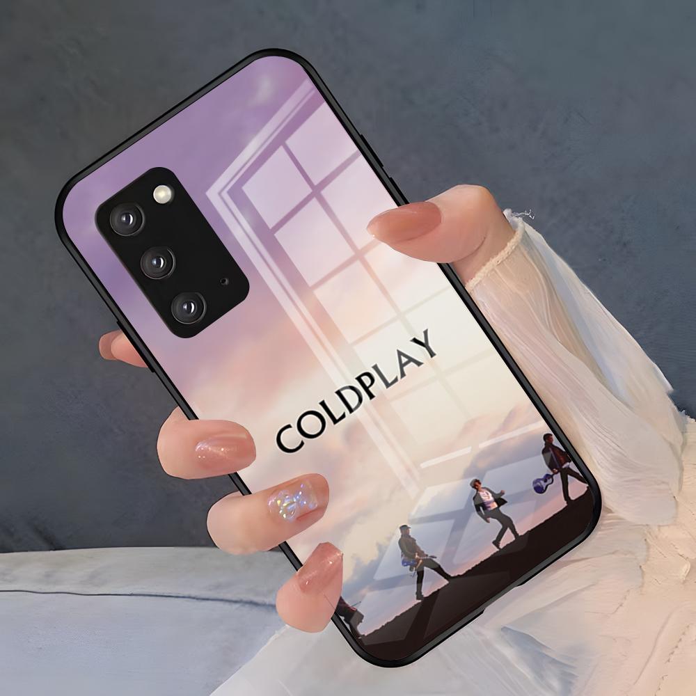 Band C-Coldplay Phone Case For Samsung S26 S25 Plus S20 S20 Plus S22 Ultra S23 FE S21 Plus S21 Ultra Glass Cover