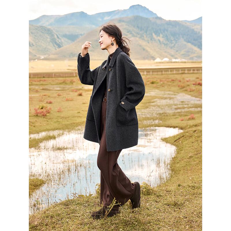 Women's 100% Lamb Wool Double-Sided Winter Coat