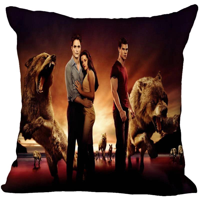 Die Twilight Saga Biss zum Morgengrauen Kissenbezug Schlafzimmer Haus Dekorativ Geschenk Kissenhülle Quadratisch Reißverschluss Kissenbezüge Satin Weich