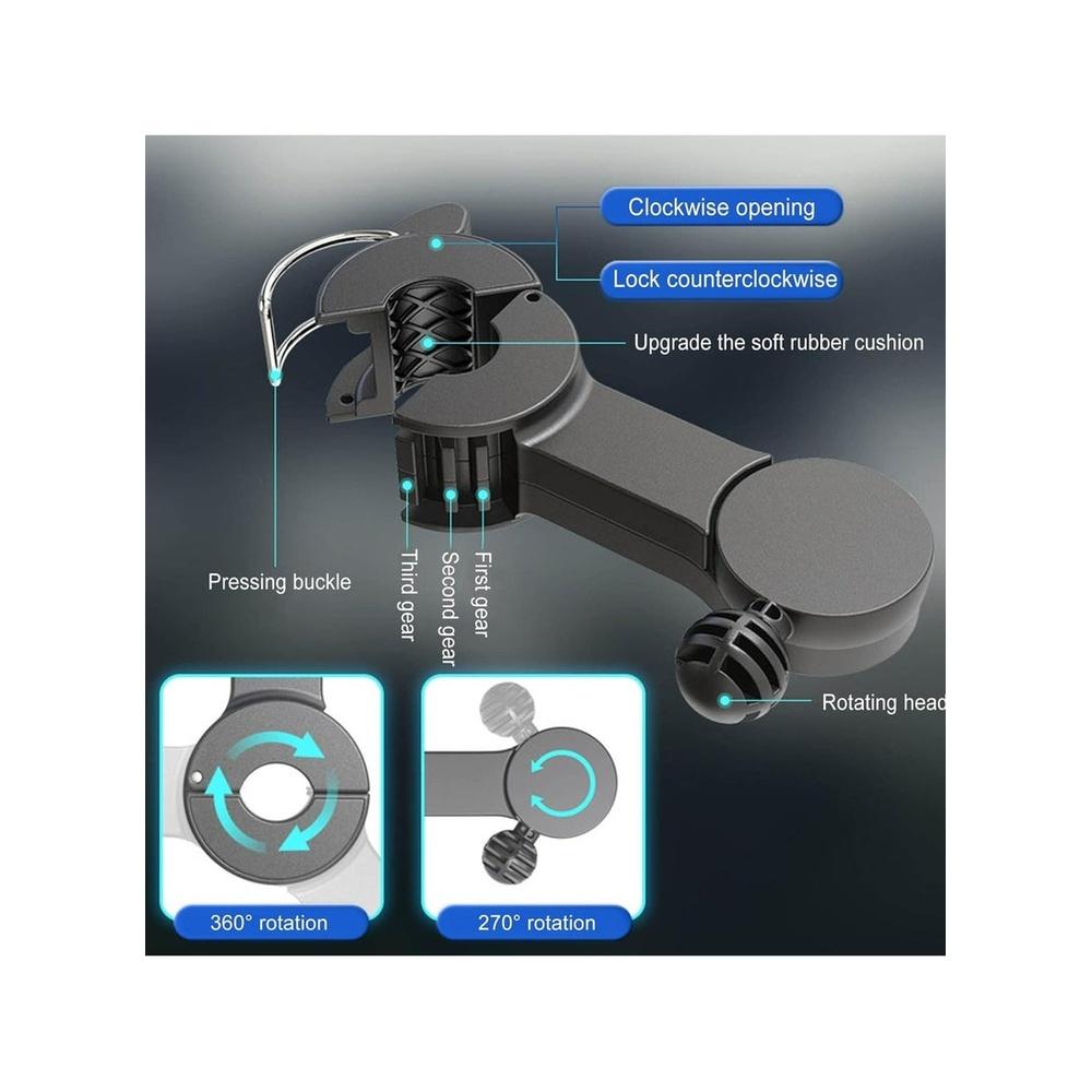 Car Fan for Backseat USB Powered Dual Head Car Seat Headrest Fan for Car 3 Speeds & 360° Rotatable Car Window Fan Powerful Air Circulation Fan with A