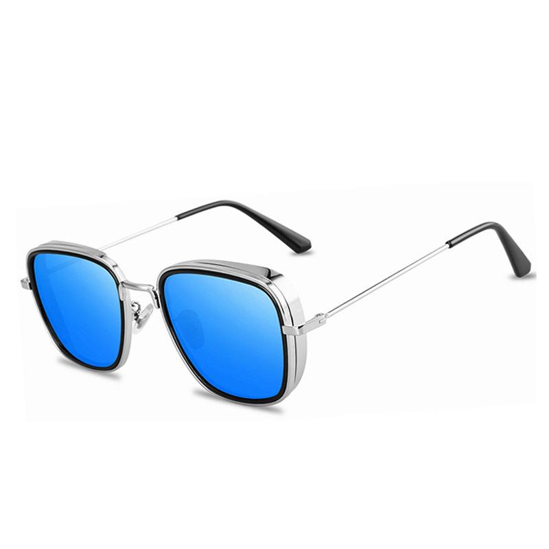 Fashion Square Rimless Punk Sunglasses Men Luxury Brand Sun Glasses Retro Male Metal Square Shades UV400 Eyewear 1PC