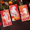 6pcs 2026 Horse Year Lucky Money Pockets Cartoon Spring Festival Envelope  Celebration Event