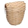 2PCS Natural Bamboo Nest Bird House Hand Made Bird Nest with Hook for Outdoor Garden
