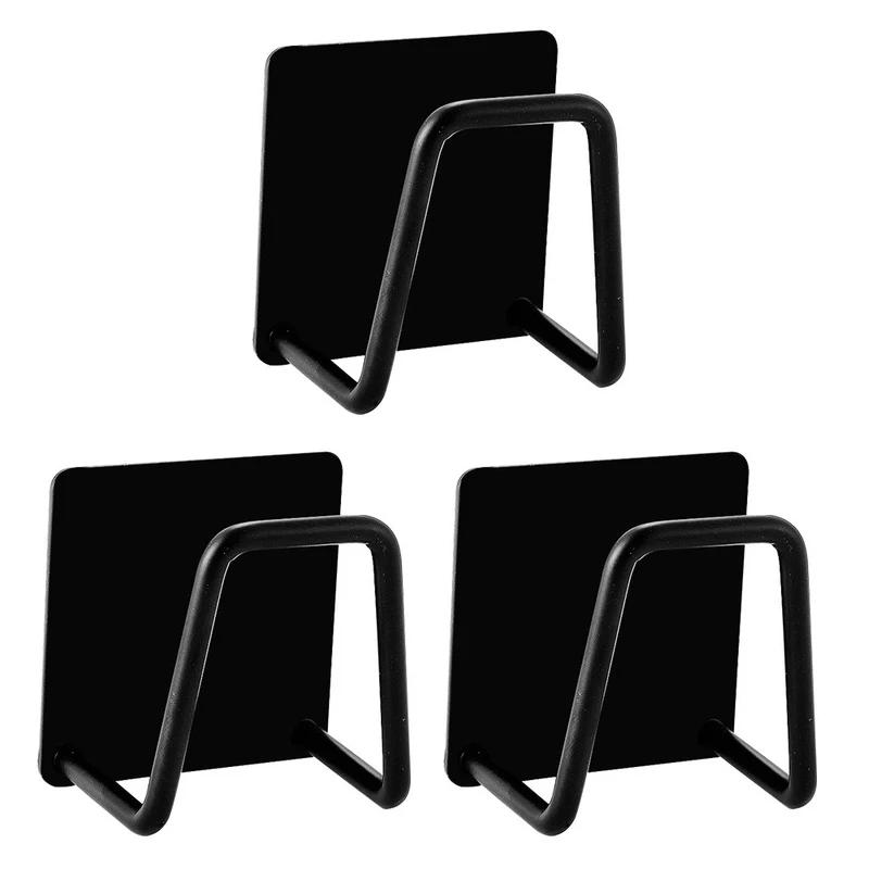 Küchenorganizer, Schwammhalter, Seifentrockner, selbstklebende Spülbecken-Abflussregale, Wandregale aus Edelstahl für die Spüle, Haken