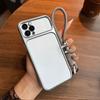 Luxury Big Window Phone Case with Lanyard for iPhone 16 ProMax,15 Pro,14 Pro,13 Pro Premium Textured Casing