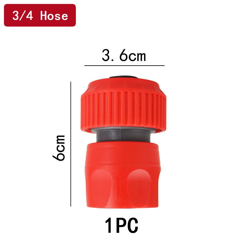3/4" Garden Hose Quick Connector Water Pipe Car Wash Gun Joint Fittings - Durable Watering Pipe Accessories for Home Yard