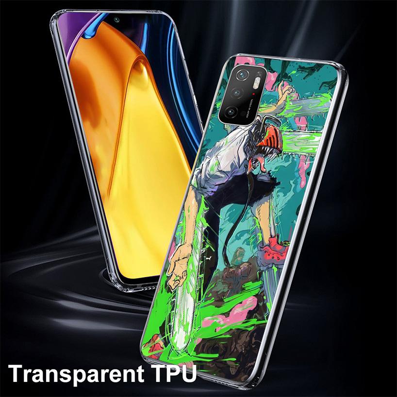 Anime Chainsaw Phone Case For Xiaomi Poco X7 X6 X5 Pro F7 Ultra Redmi 15C 15 13C 13 12C 12 10 10A 10C 9 9A 9C 9T Cover Poco X7 X