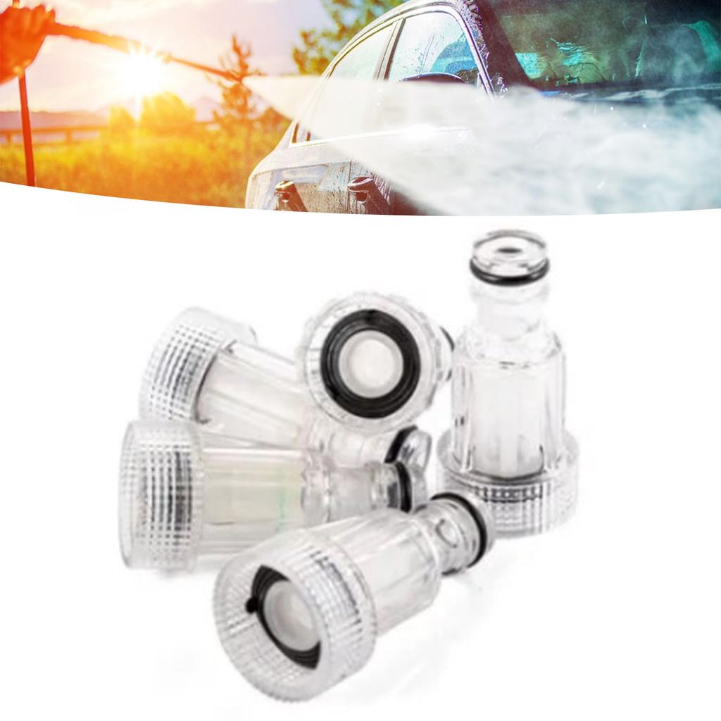 5Pcs Car Clean Washer Water Filter 34in Diameter Detachable Easy To Clean Washer Connection Tool