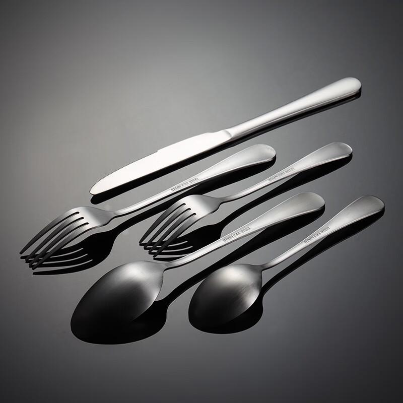 Qianxing Thickened 410 Stainless Steel Retro Western Cutlery Set