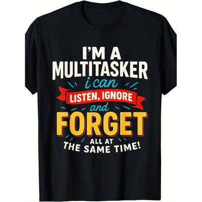 [Funny Dad T-Shirt] Funny Dad T-Shirt | I'M A Multitasker I Can Listen Ignore