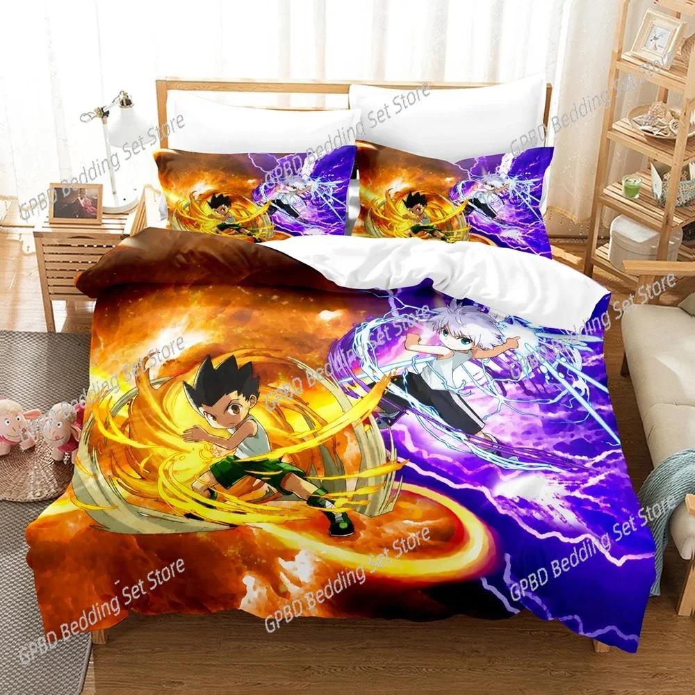Comforter New 3D Print Anime Hunter X Hunter Bedding Set Bedroom Soft Modern S Comefortable