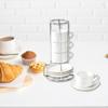 4 Keramik-Kaffeetassen mit Untertasse und Regal-Dekoration, Multifunktional, Einzigartige Neuheit, Geschenke
