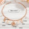 New Bohemian Shell Starfish Pendant Necklace, Beach Wind Alloy Sunflower Necklace for Women