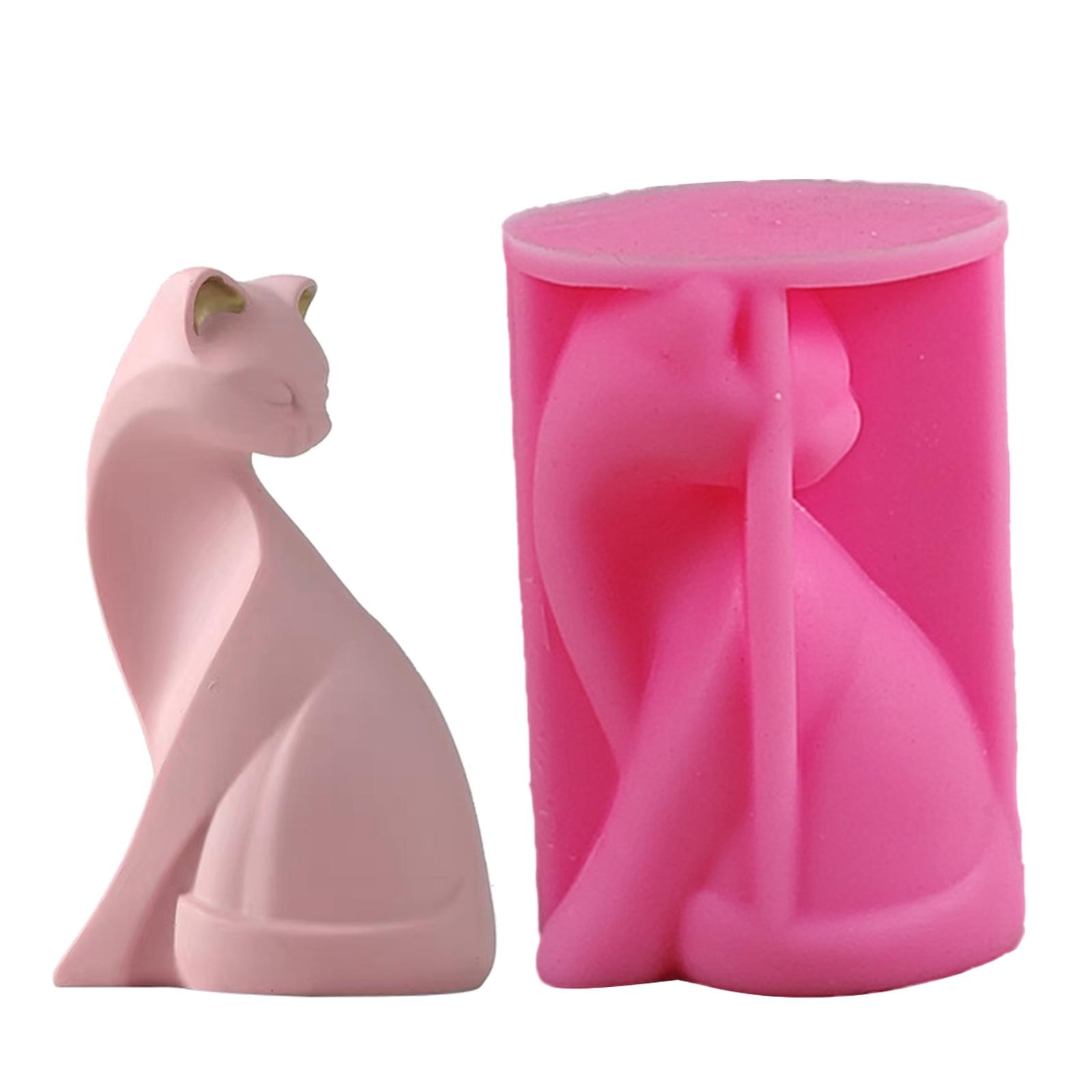 

Silicone DIY Crafts Moulds Silicone Soap Mold Cute Cat Shaped Candle Moulds Soap Making Molds DIY Hand-Making Supplies 1